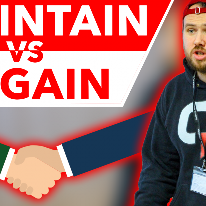 Maintain vs Regain Motivational Video - For Teenagers